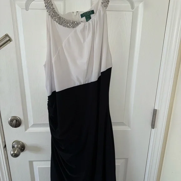 Lauren Ralph Lauren Ivory Embellished Gown - Picture 2 of 5